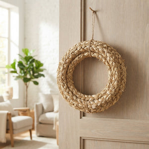 Natural Straw Wreath – 20cm Decorative Ring