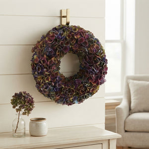 Burgundy Hydrangea Wreath – 35cm