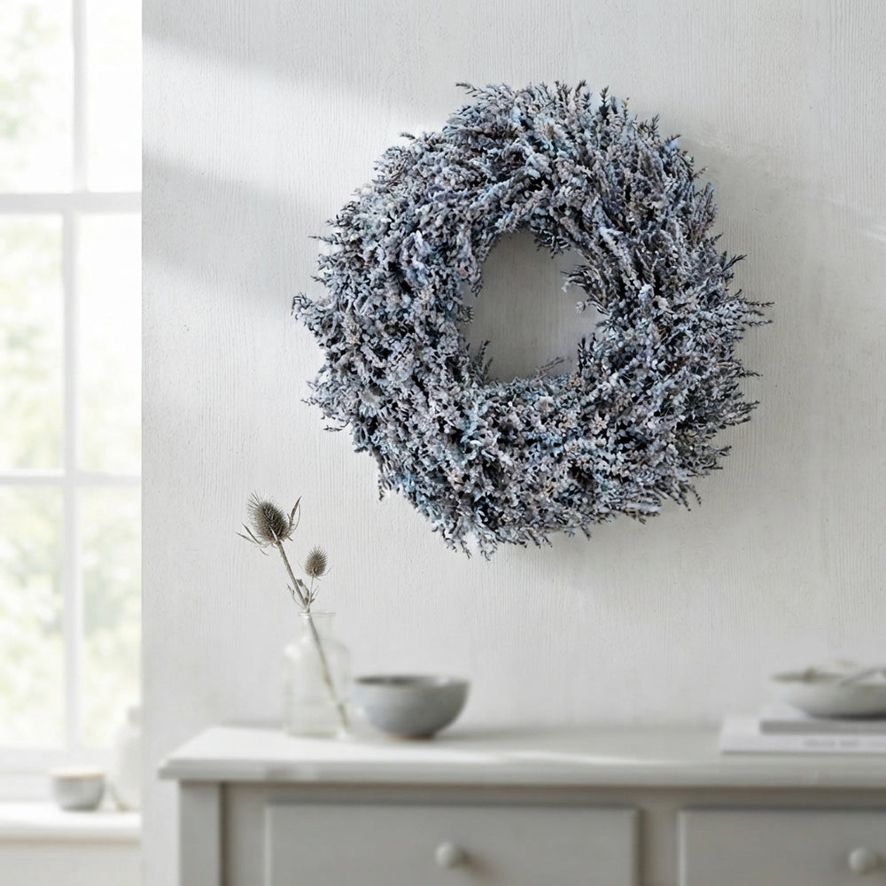 Grey Tatarica Statice Wreath – 40cm