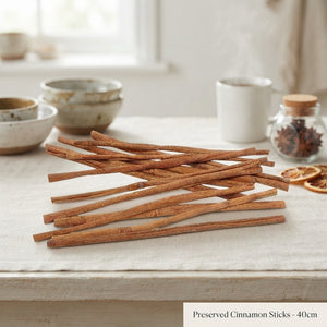 Preserved Cinnamon Roses – 40cm