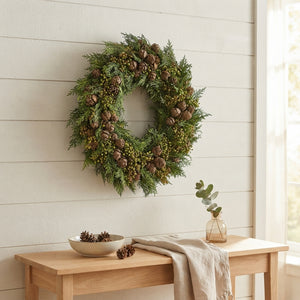 Green Cypress Exotica Wreath – 30cm