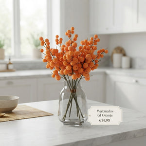 Orange Wax Flower Plant Decoration