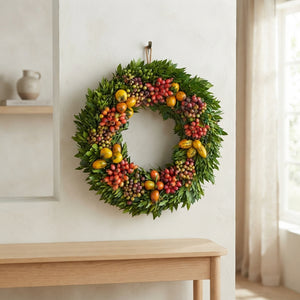 Mixed Colour Decorative Wreath – 40cm