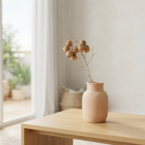 Natural Light Brown Wax Apples – Decorative Accent