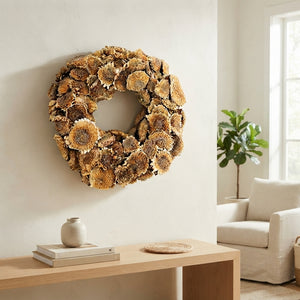 Natural Sunflower Wreath – 40cm