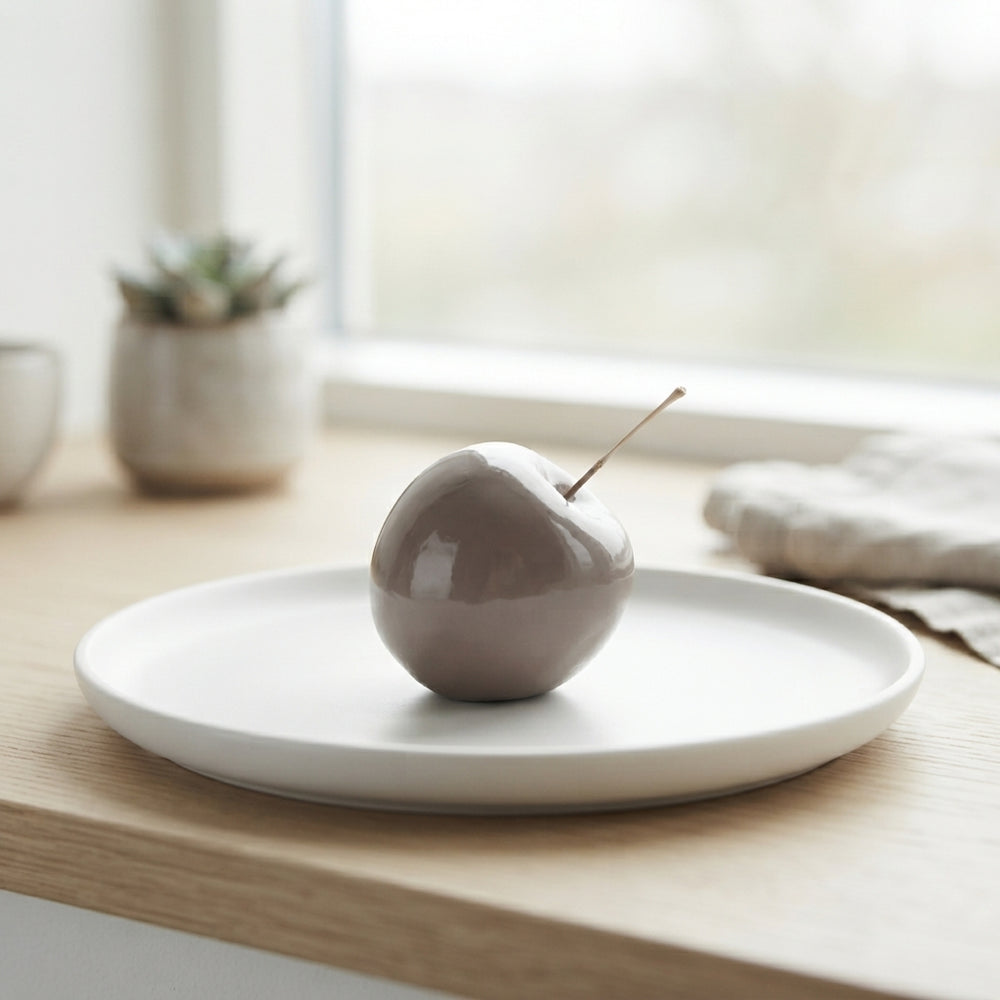 Cream Wax Apple Decorative Stems