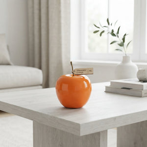 Orange Wax Apple Decorative Fruit