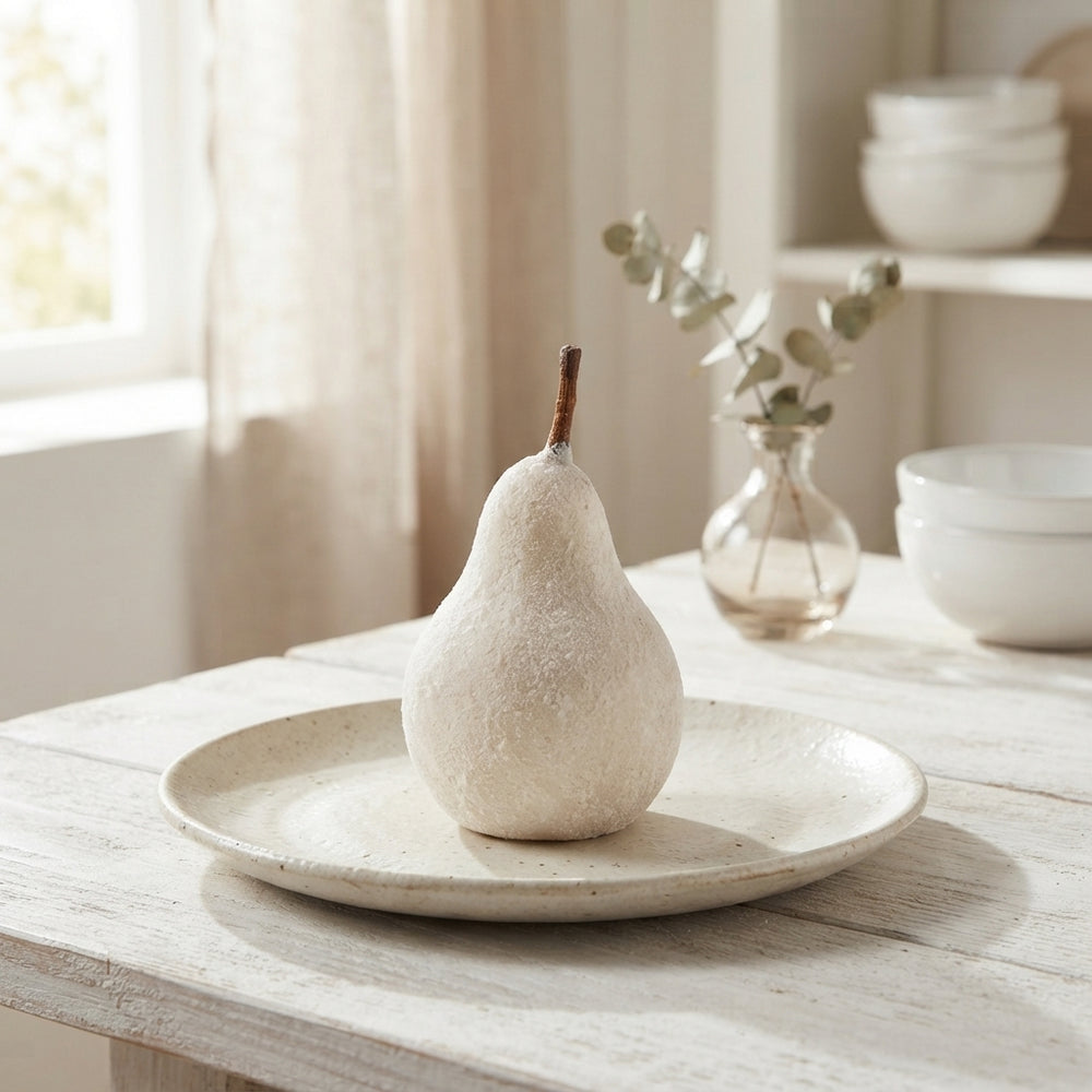Ivory Wax Flower Decorative Stem