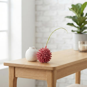 Red Wax Flower Candle Decoration