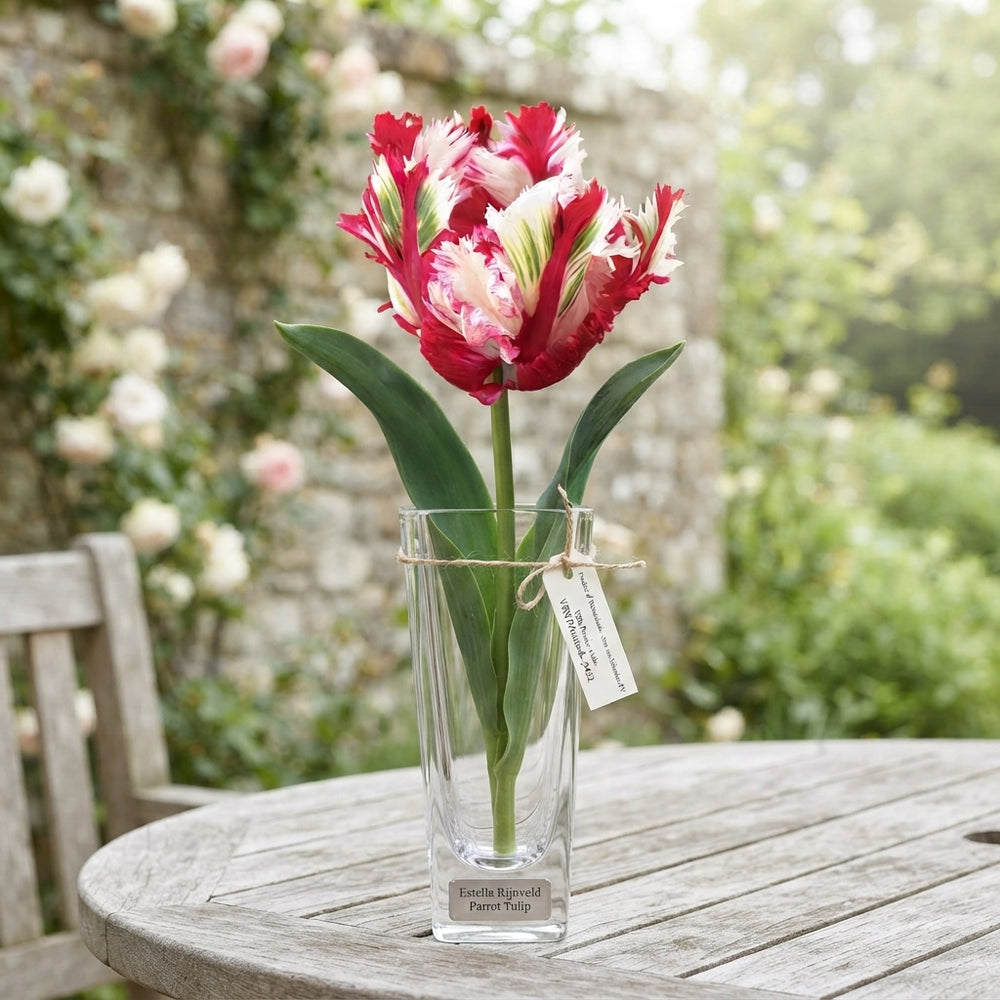Parrot Tulip ‘Estella Rijnveld’ Bulbs – 12cm+