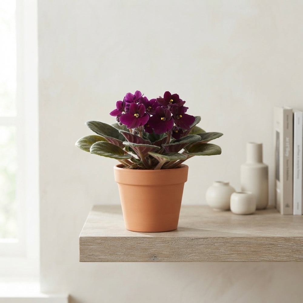 Mixed African Violet (Saintpaulia) – 12cm Pot