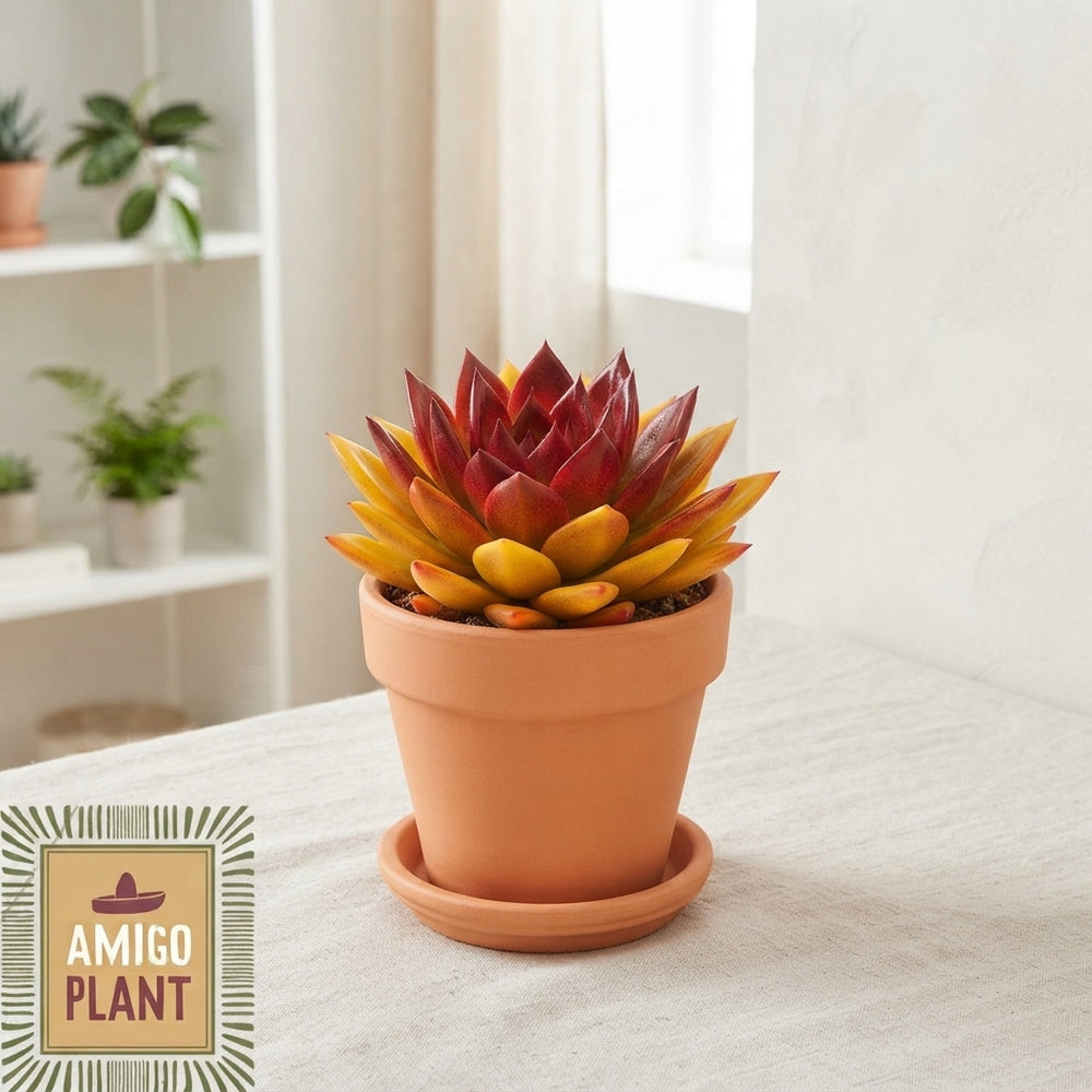 Rainbow Echeveria Succulent – 8.5cm Pot