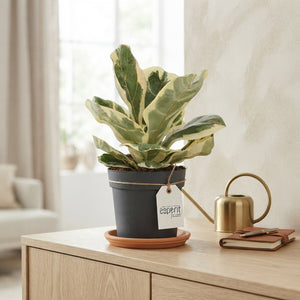 Fiddle Leaf Fig (Ficus lyrata ‘Yvora’) – 14cm Pot