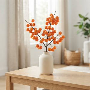 Orange Waxflower Decorative Stems