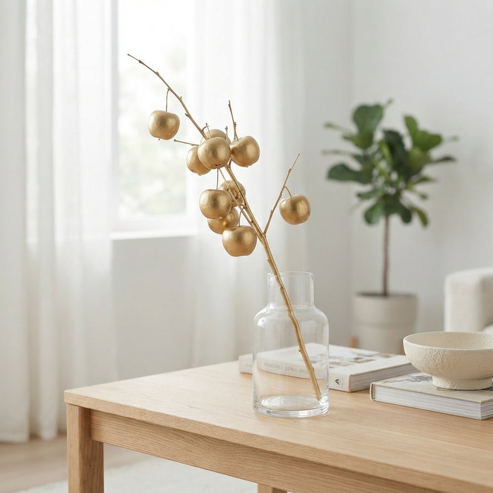 Golden Wax Apple Decorative Stems