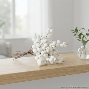 White Wax Apple Decorative Stems