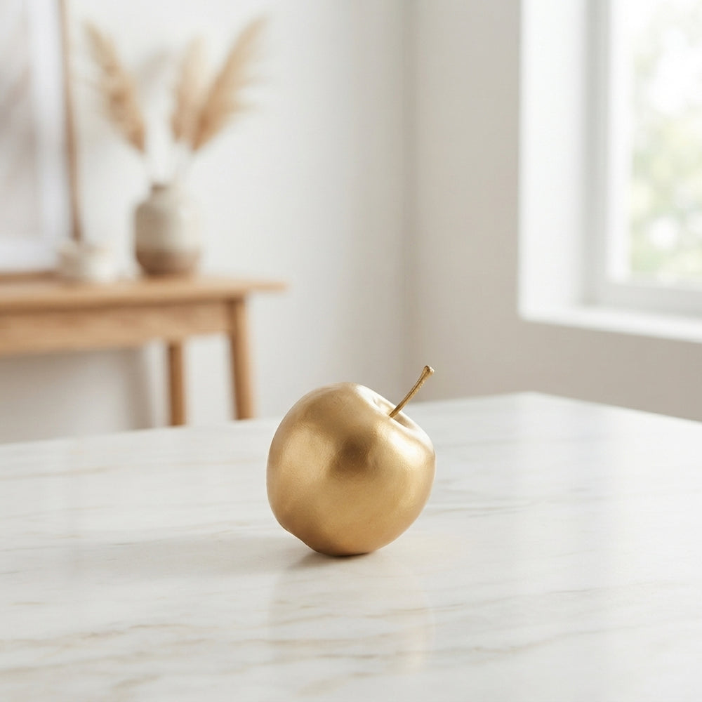 Gold Wax Apple Decorative Fruit