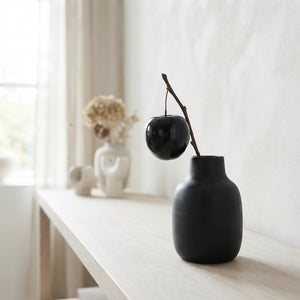 Black Wax Apple Decorative Stems