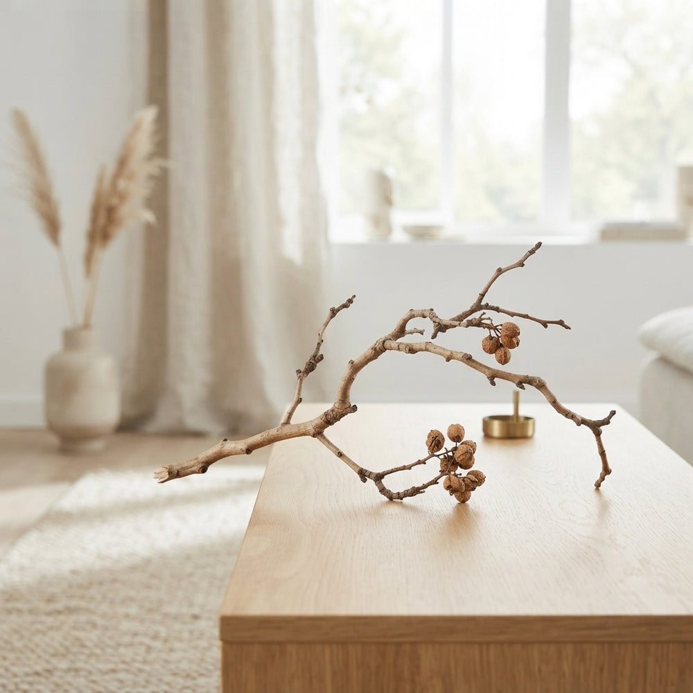 Natural Light Brown Wax Apple Decoration