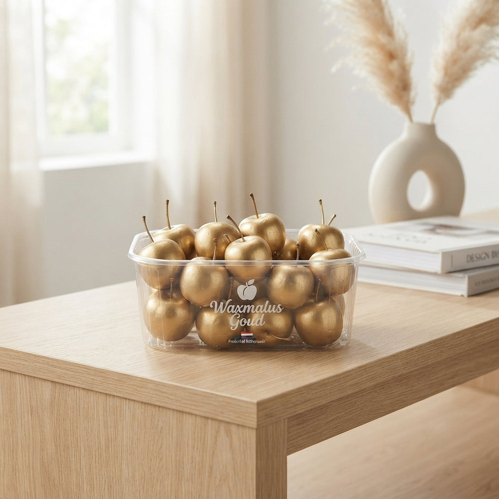 Gold Wax Apple Decorative Stems
