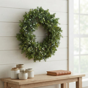 Natural Green Juniper Wreath – 20cm