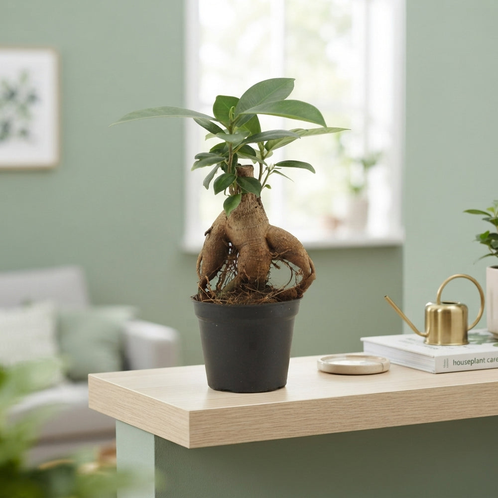 Ficus Ginseng Bonsai – 6cm Pot, 15cm High