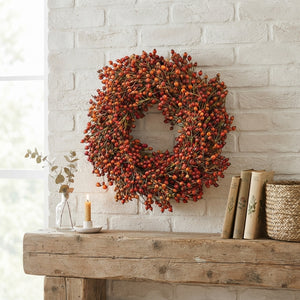 Orange Rosehip Wreath – 30cm