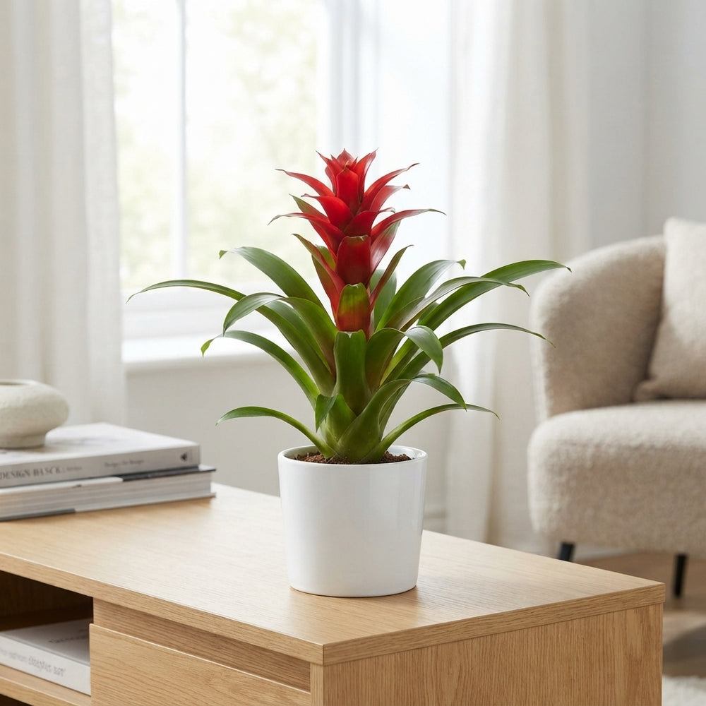 Mixed Bromeliad Houseplant – 9cm Pot, 40cm High