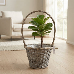 Brown Rattan Handle Basket – 32cm