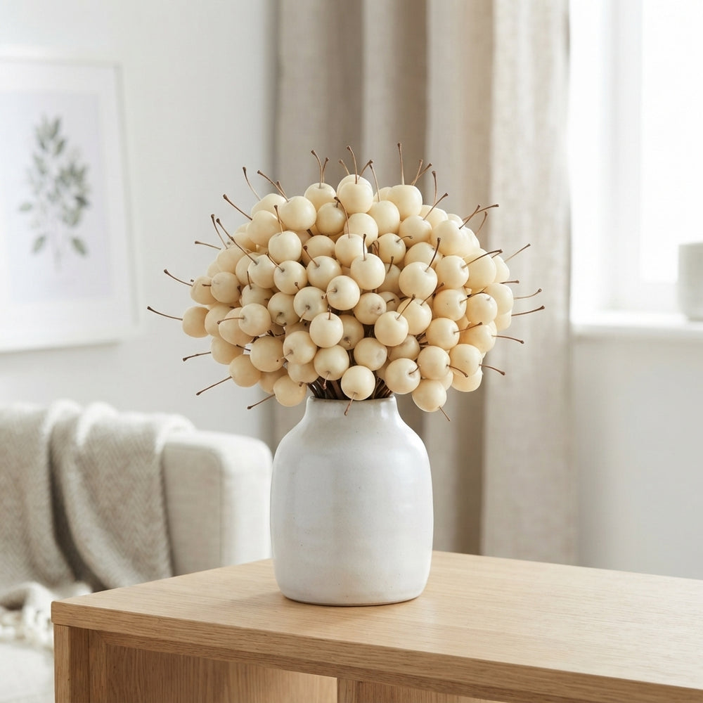 Ivory Waxflower Decorative Stems