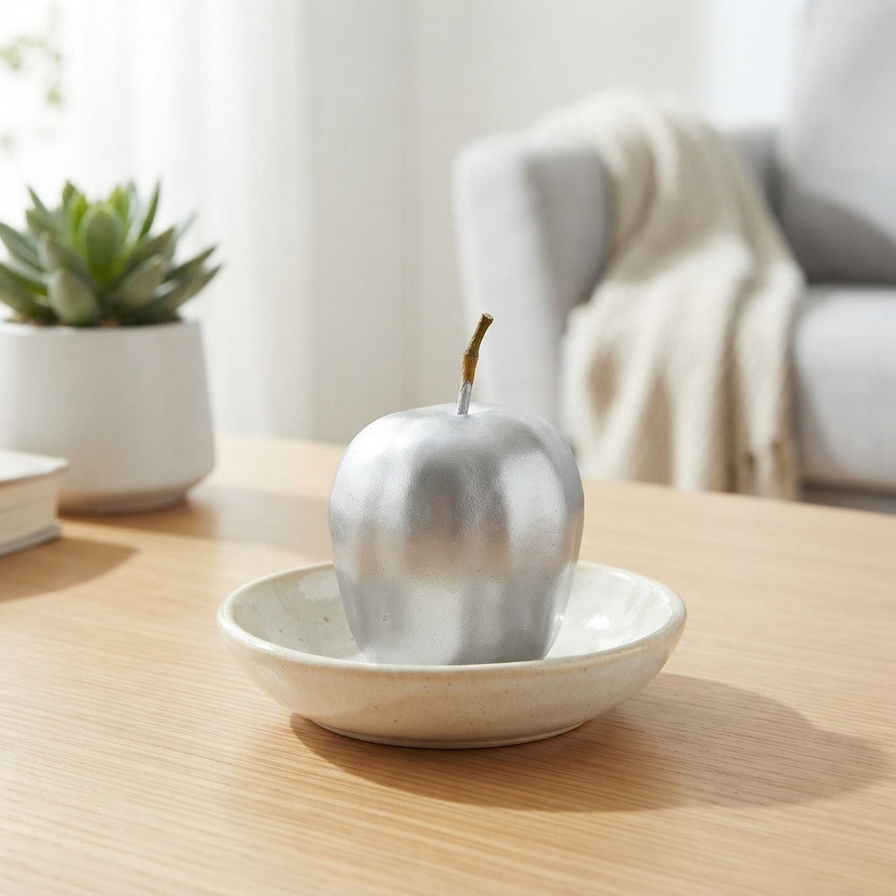 Silver Wax Apple Decorative Stem