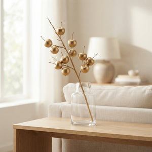 Gold Wax Apple Branches – Decorative Dried Stems