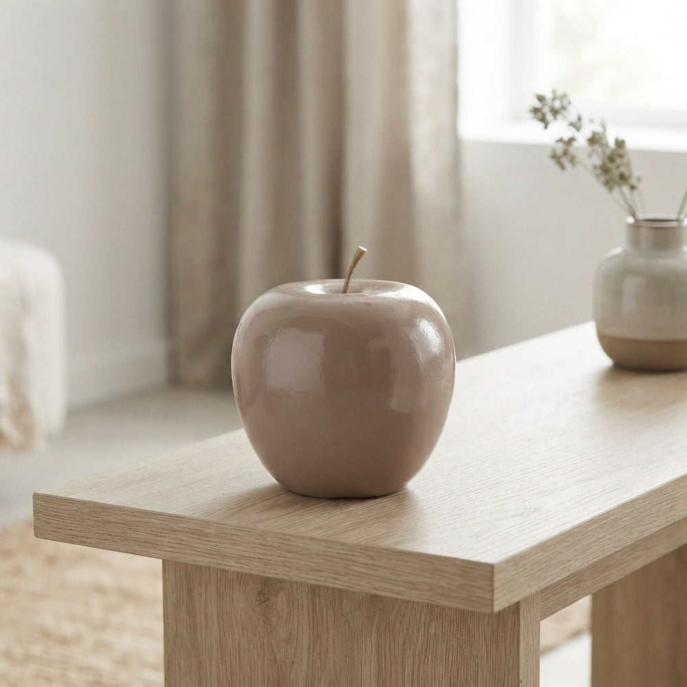 Taupe Wax Apple Decorative Stem