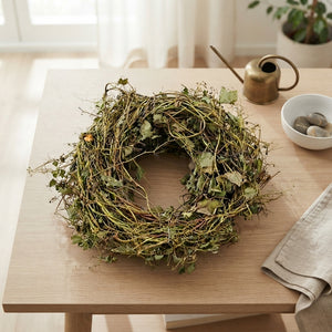 Green Preserved Silk Rose Decoration – 45cm