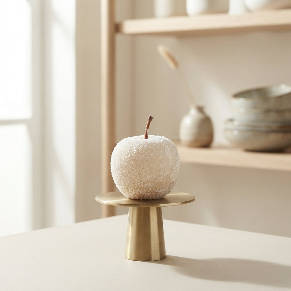 Ivory White Wax Apple Decorative Stems