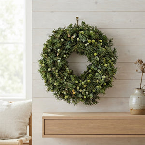 Natural Green Juniper Wreath – 30cm