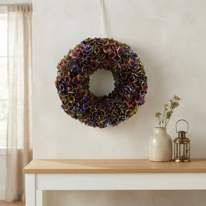 Burgundy Hydrangea Wreath – 35cm