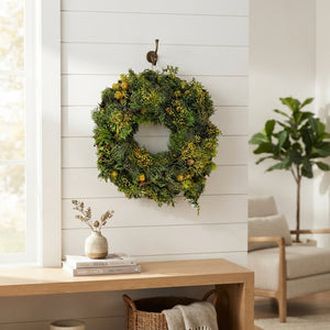 Green Exotica Pinecone Wreath – 40cm