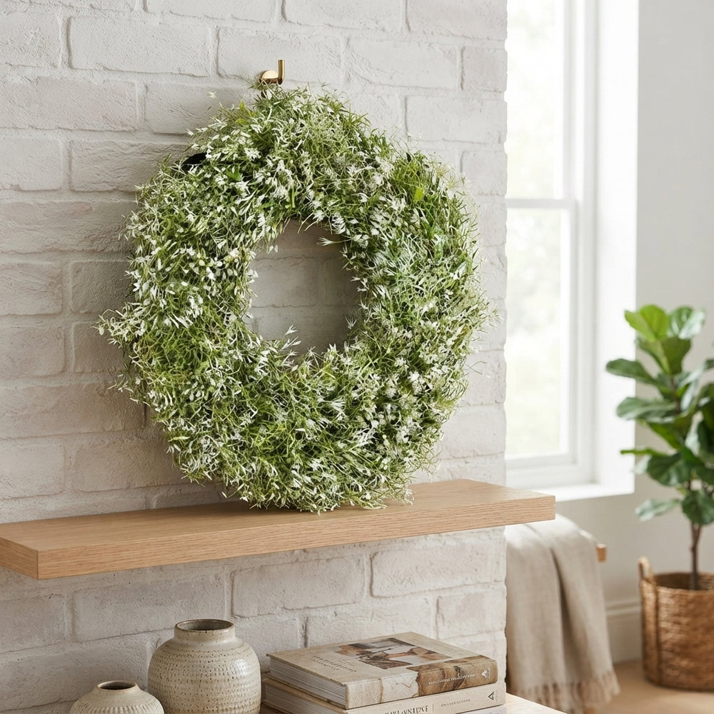Green Clematis Wreath – 40cm