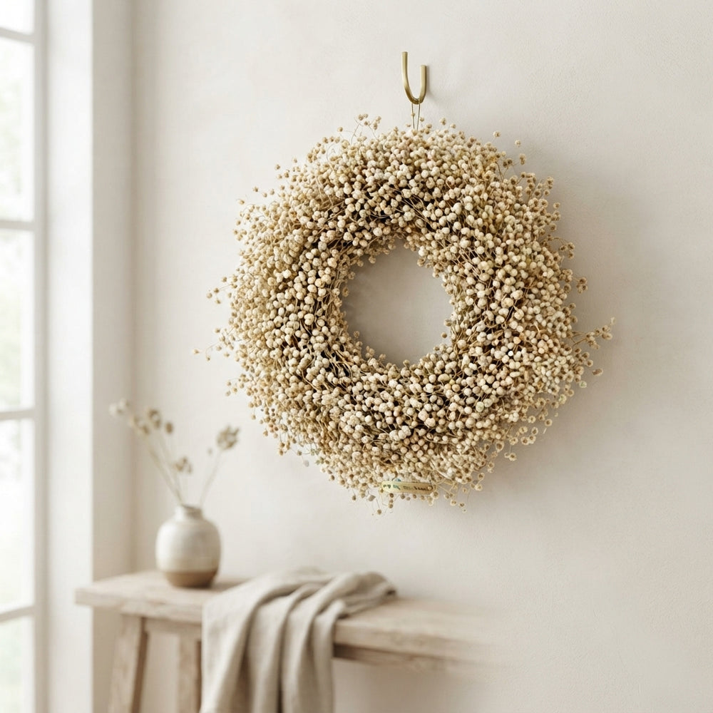 Natural Dried Wreath – 30cm