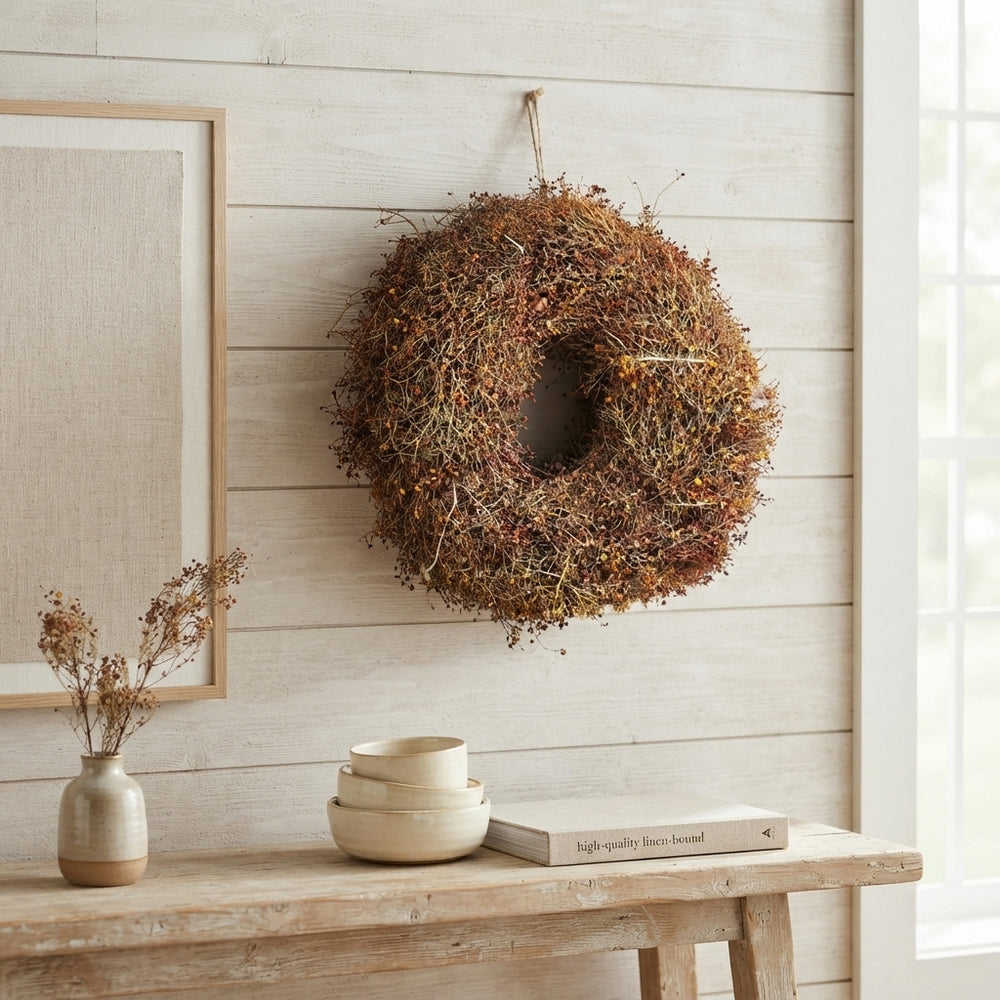 Red Thyme-Style Wreath – 40cm