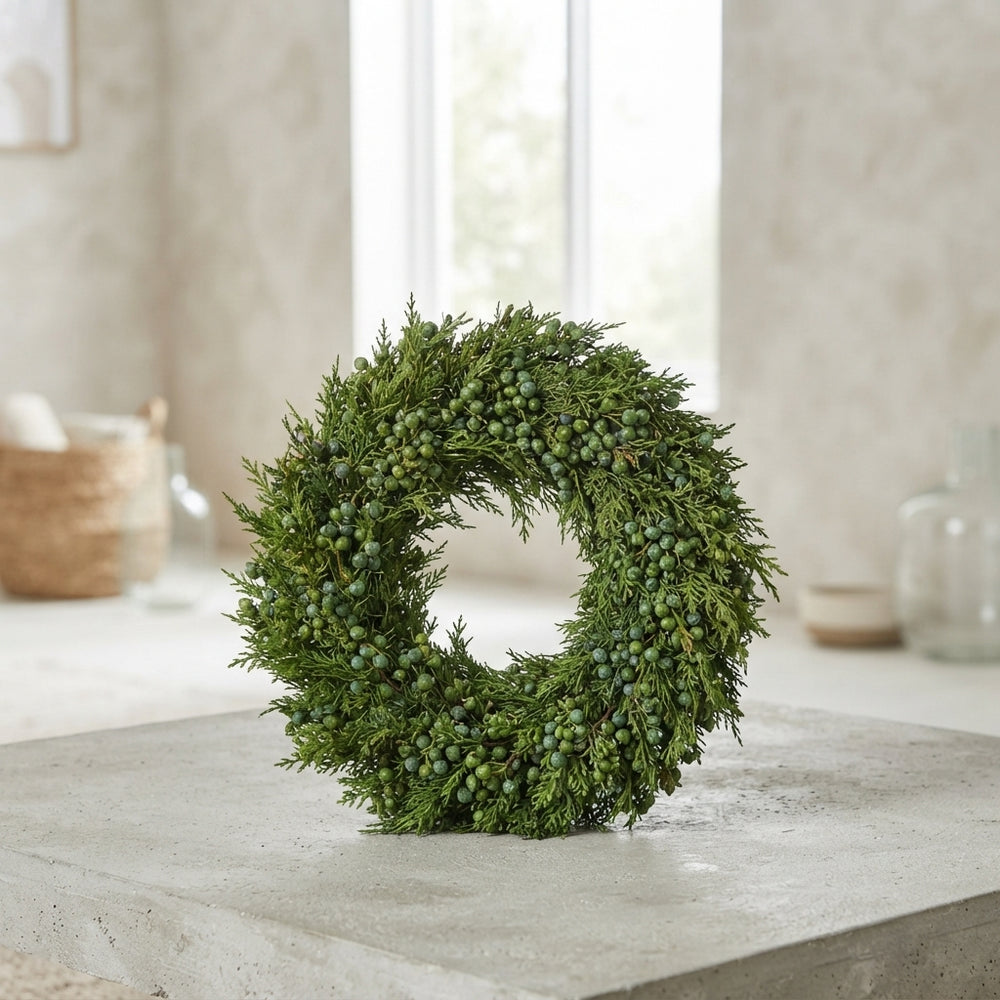 Green Juniperus Wreath – 30cm
