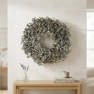 Green Wax Olive Wreath – 23cm