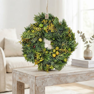 Green Exotica Pinecone Wreath – 30cm