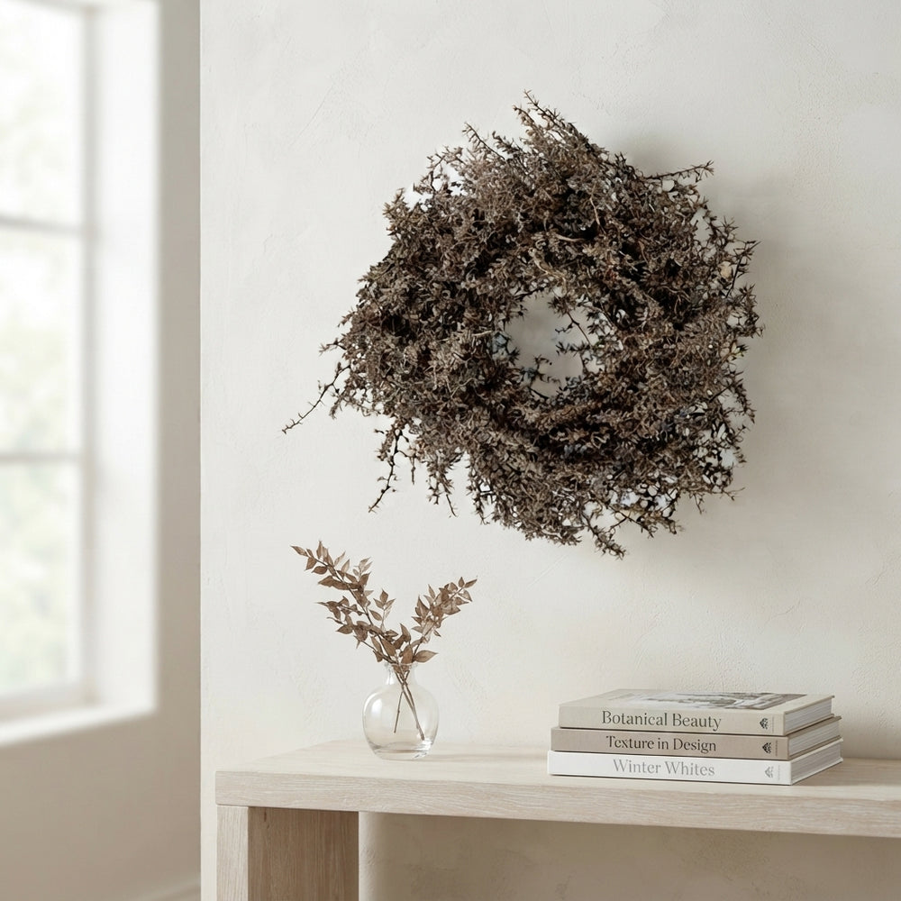 Bronze Asparagus Wreath – 23cm