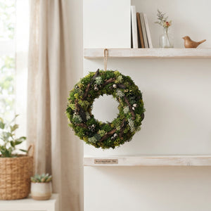 Moss-Covered Bonsai Wreath – 35cm