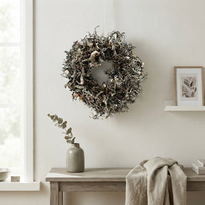Grey Natural Bonsai-Style Wreath – 30cm