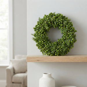 Green Lilac Wreath – 20cm Diameter