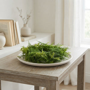 Green Asparagus Foliage Wreath – 20cm