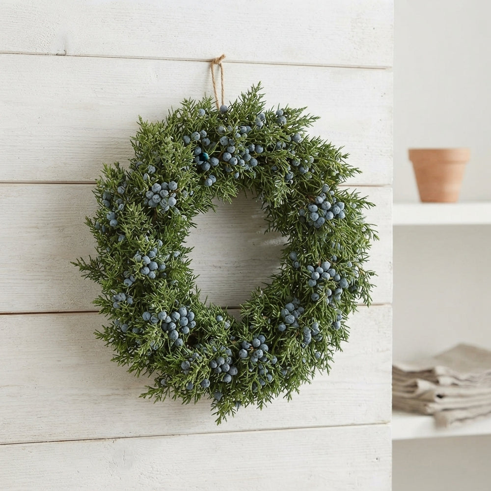 Blue Juniper Wreath – 12cm